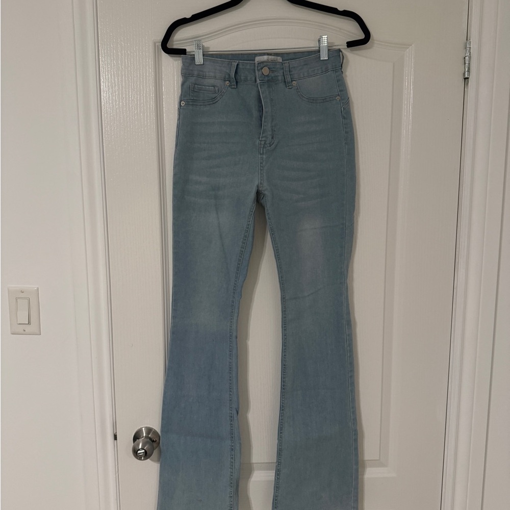 Fashion Nova Light Wash Flare Jeans